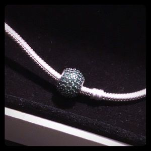 Pandora Green Pave Charm